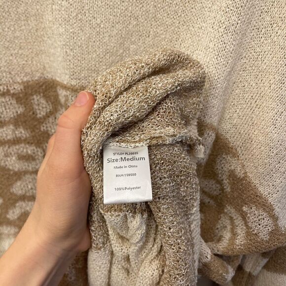 Living my best style by Pink Lily oversized knit sweater size M - Picture 6 of 8